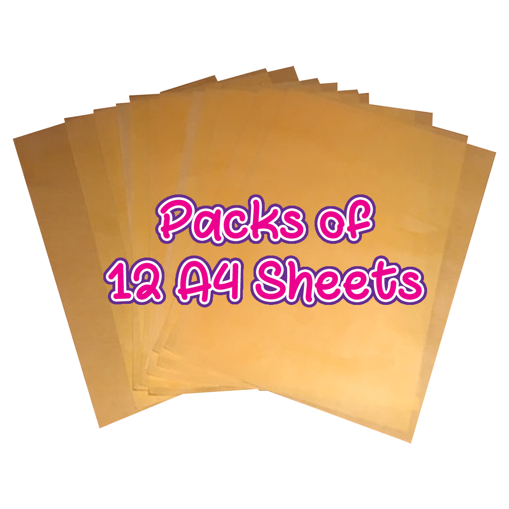 A4 Edible Orange Wafer Paper (2 X 12 Sheets) – Perfect for Edible Flowers & Kids’ Crafts
