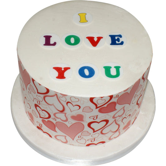 Pack of 72 perfectly pre-cut EDIBLE wafer Letters & Numbers in mixed colours - 25mm diameter by CDA Products 201-725 - Make any message on your cake