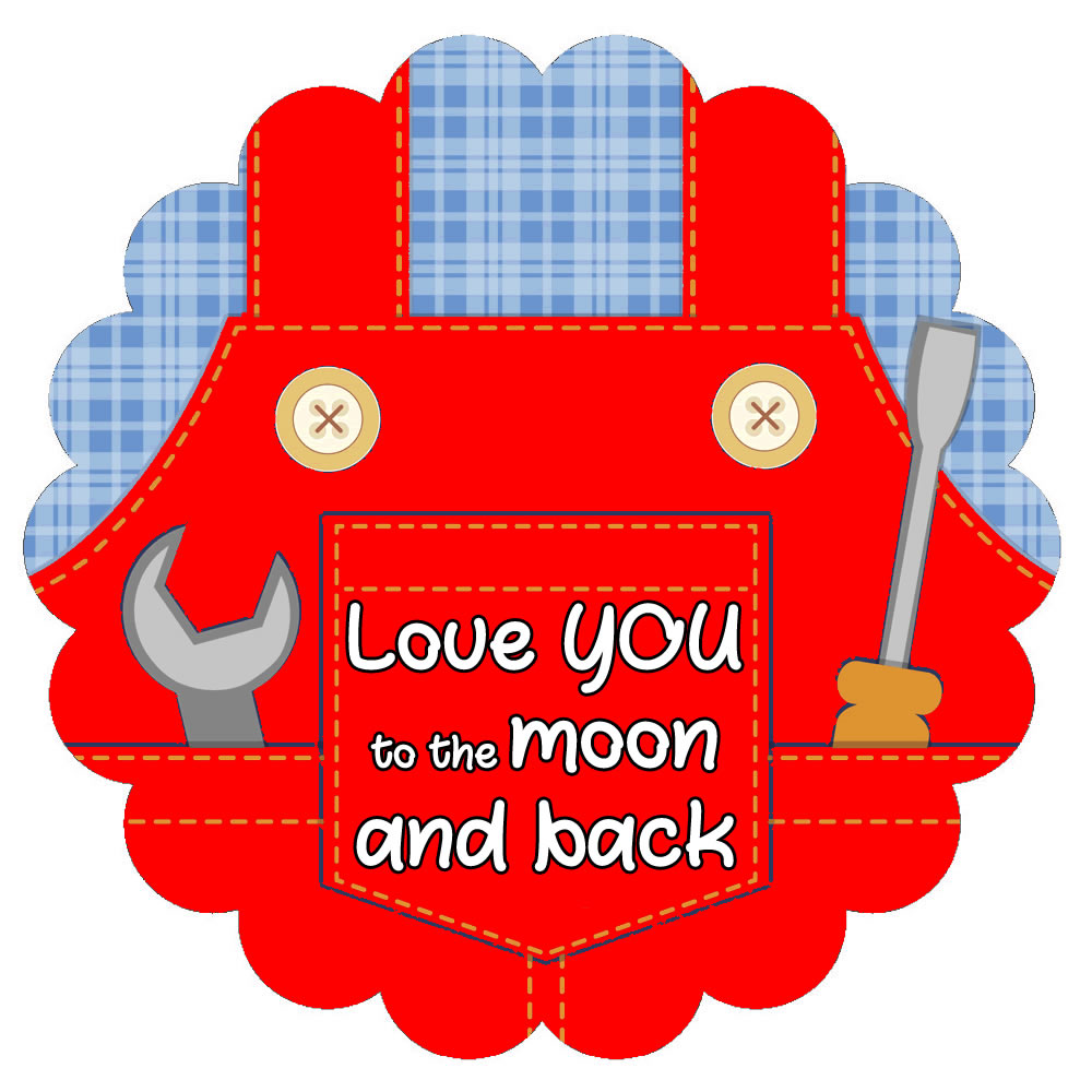 Dad’s Mixed Overalls Edible Cake Toppers (Pack of 12 – 6 Designs)